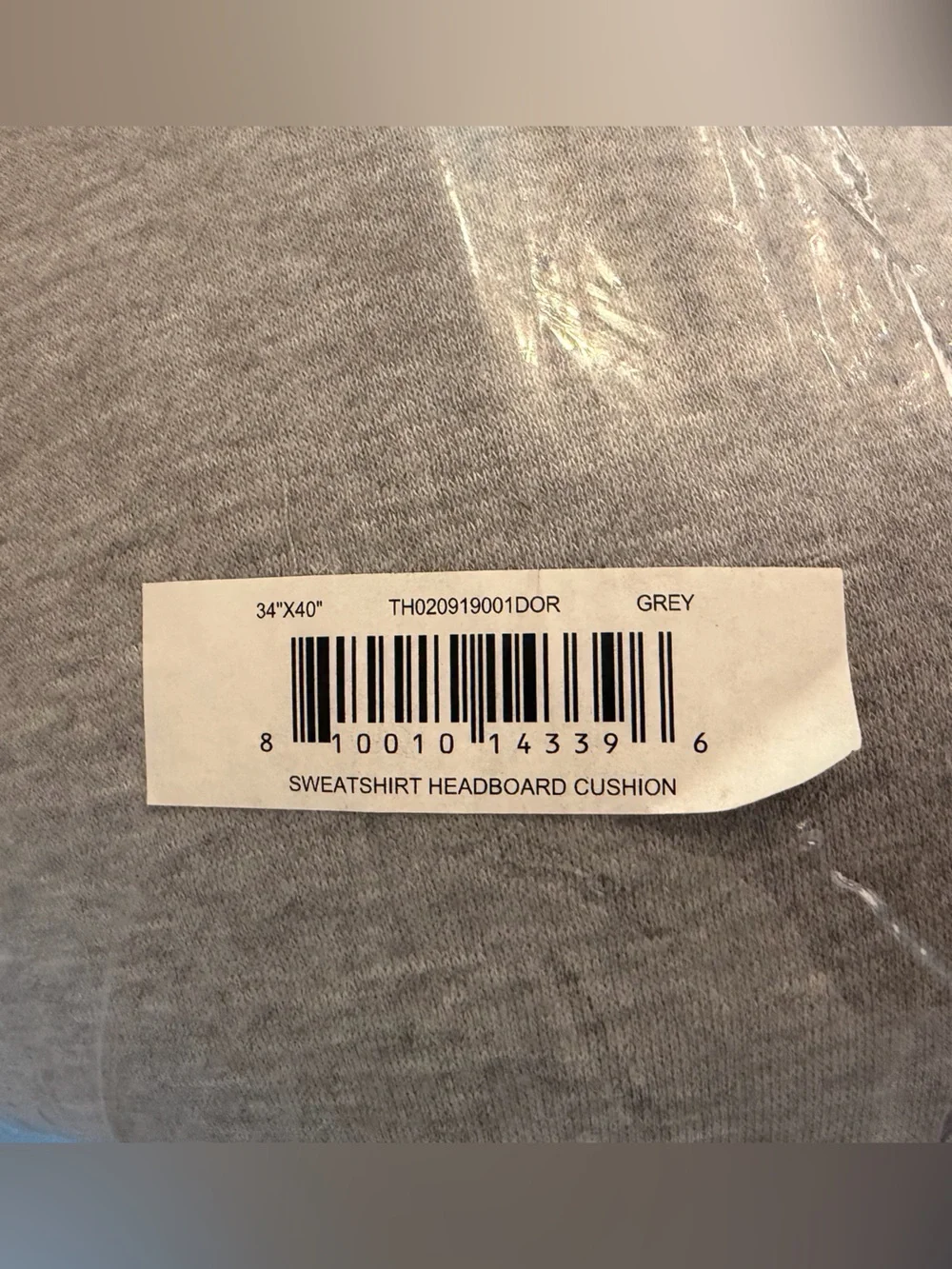 Dormify Grey Sweatshirt Dorm Headboard NWT